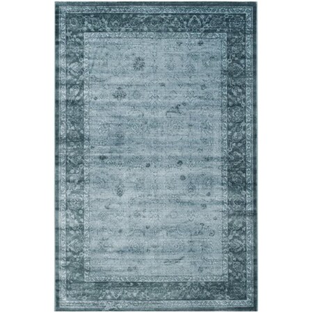 Safavieh Vintage Power Loomed Rectangle Rug- Light Blue - Dark Blue- 4 x 5 ft. 7 in. VTG260B-4
